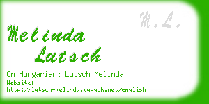 melinda lutsch business card